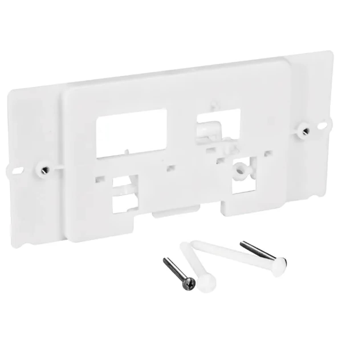 Maniglia Porta Pucci In Alluminio Lucido - Bianca, 13x27 Cm Con Viti Incluse