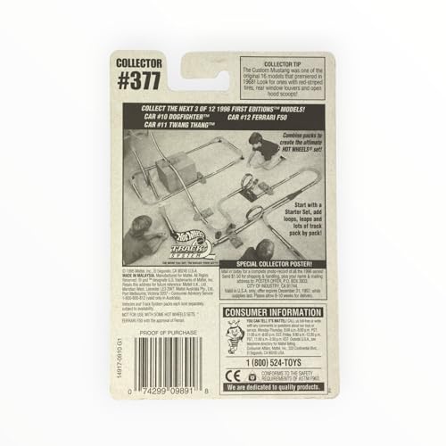 Hot Wheels Ferrari F50-1996 1St Editions #12 Of 12 Cars Collector #377,Multicolor