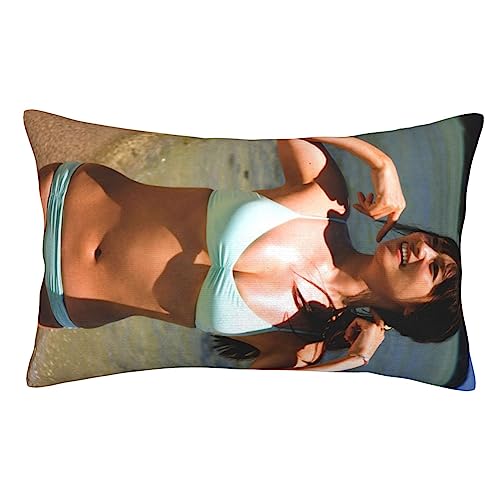 KAIDIHE(売店) 深田恭子 矩形枕カバー 抱き枕カバーり インテリア ソファー用クッションカバー て 装飾枕カバー 可愛い両面印刷 おしゃれ柄 通気性 洗える ふんわり肌触り40x60cm