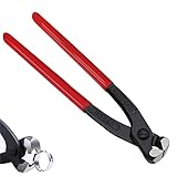 Tnisesm Ear Clamp Pliers 9 inch, Hose Clamp Crimping Tool, Carbon Steel Pinch Clamp Plier,Install Remove Clamp Nail Puller Tool for repairing pipes, fuel lines