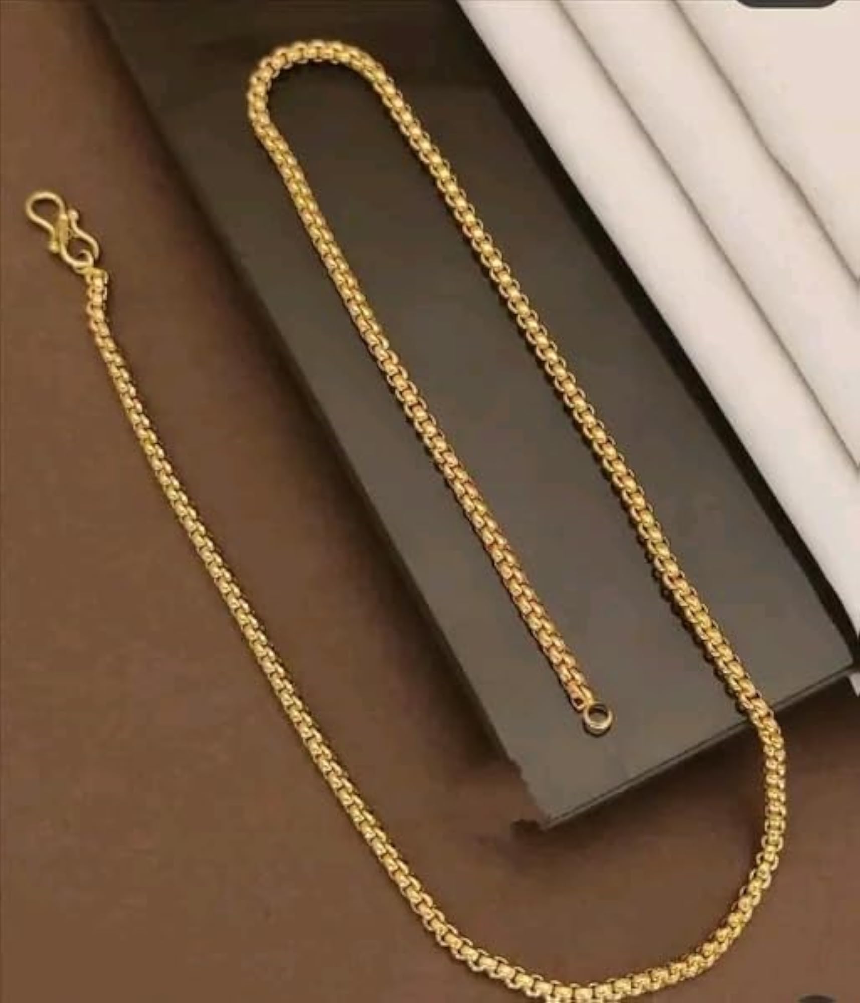 Latest 1 Gram Gold-Plated Chain, 24 Inch