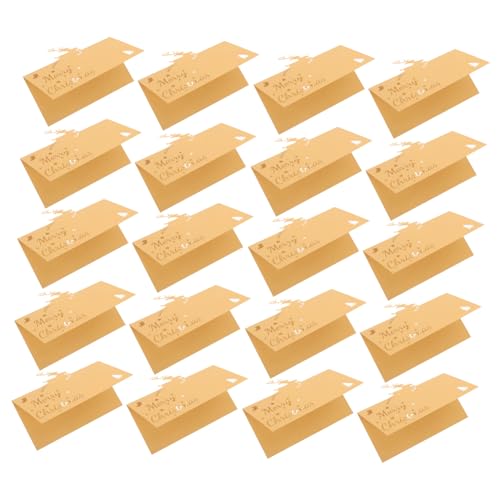 OUNONA 50個クリスマス テーブルテント カード 色トナカイ切り抜き ホリデー席札 ウェディング パーティー用 名前カード 祝宴席次表