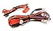 Integy RC Model C25869BLUE LED Light 4pcs w/Extended Wire Harness to Receiver or 6VDC Source