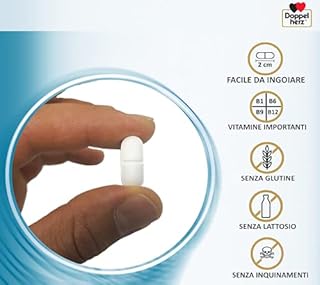 Integratore Magnesio 400 mg – con Vitamine B1 B6 B12 e Acido Folico, 30 Compresse, Vegano, Supporto Metabolismo Energetico, Funzione Muscolare e Sistema Nervoso - Doppelherz
