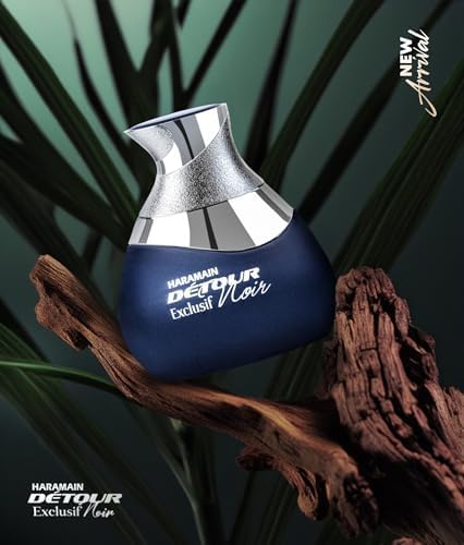 Image of Al Haramain Detour Noir Exclusif Eau de Parfum Spray for Unisex, 3.4 Ounce
