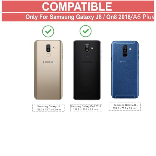 Image of COVERBLACK Soft Rubber Silicon Clear Back Cover Compatible Model for Samsung Galaxy A6 Plus - Transparent
