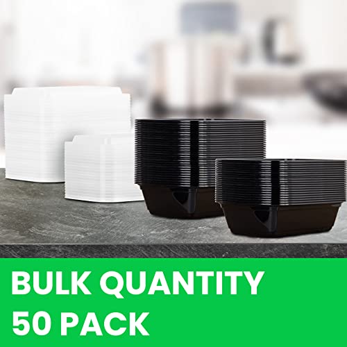 Meal Prep Containers, 50Pack [38Oz] Food Storage Containers With Lids, Reusable Food Prep Containers, To Go Containers With Lids, Bpa-Free, Stackable, Microwave/Dishwasher/Freezer Safe #TOP4