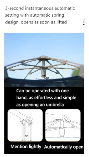 Carpa portátil para camping de playa 3 personas fácil montaje miniatura 7