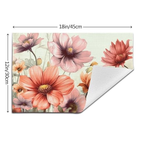 Set de table facile à nettoyer et lavable en vinyle pour table sans tache