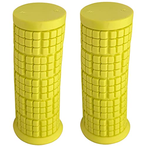 cyclingcolors Pair of Grips for Mountain Bikes 22 mm 110 mm Mountain Bike City BMX Comfort Soft Touch Quality Acid Green - Image 3