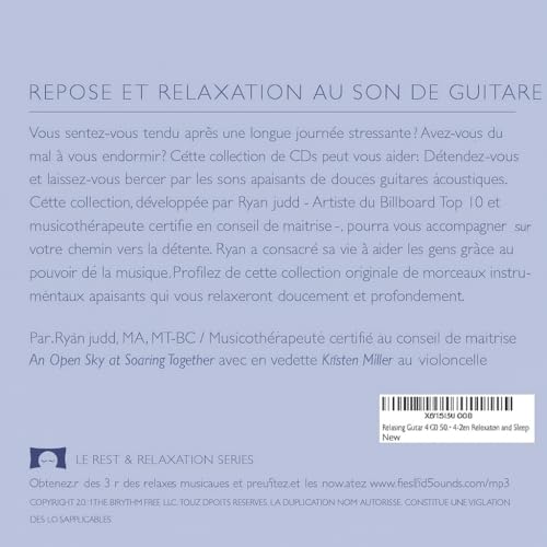 Coffret de 4 albums de guitare relaxante – Musique apaisante pour méditation, relaxation et sommeil – vue 2
