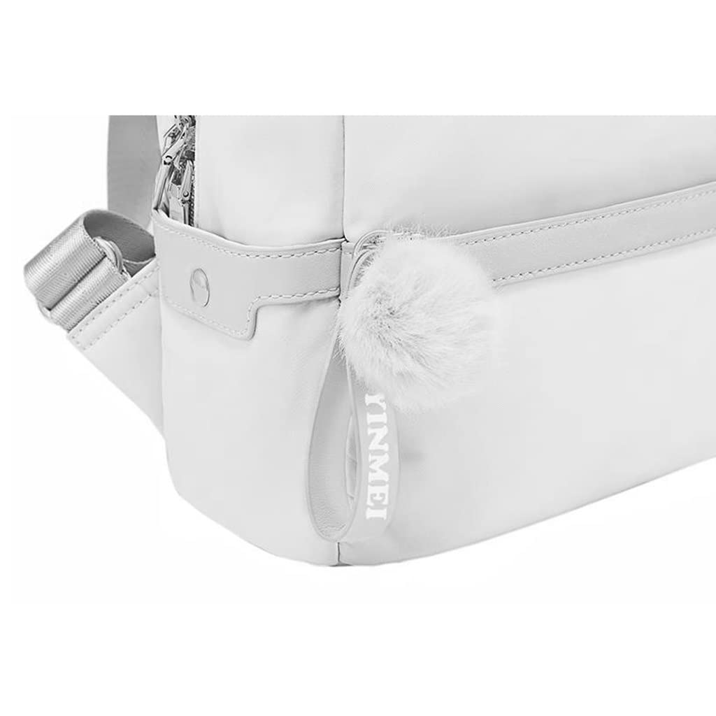 Mochila de Lona Moda for Mujer Versátil Mini Bolso pequeño Mochila Informal de Tela Oxford Simple (Color : Pink)