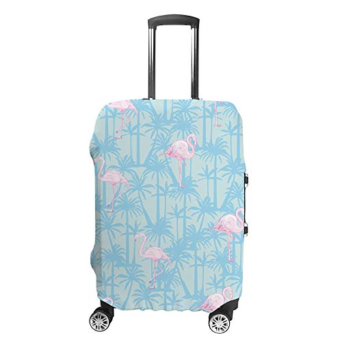 Housse de valise à roulettes fleurie pour voyager sereinement en avion et train