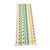 Rxgiasup Pajitas de papel de algodón de azúcar multiusos Accesorios para bebidas para cafés fiestas en casa manualidades Uso comercial de tubos de papel