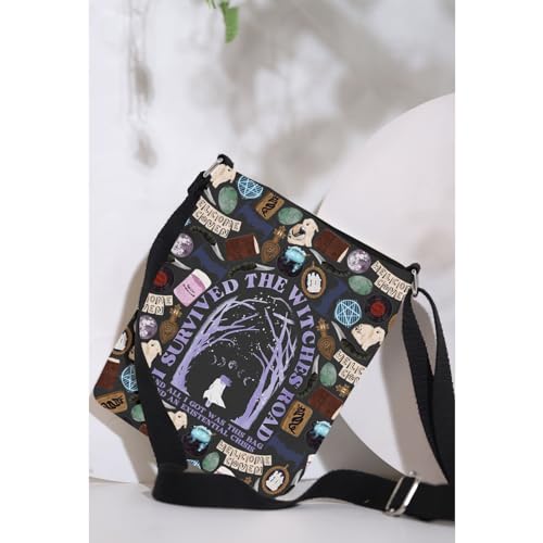 MAOFAED Witches Tv Show Inspired Gift, Down The Witches Road, Crossbody Bag for Fans, Halloween Party Favor4