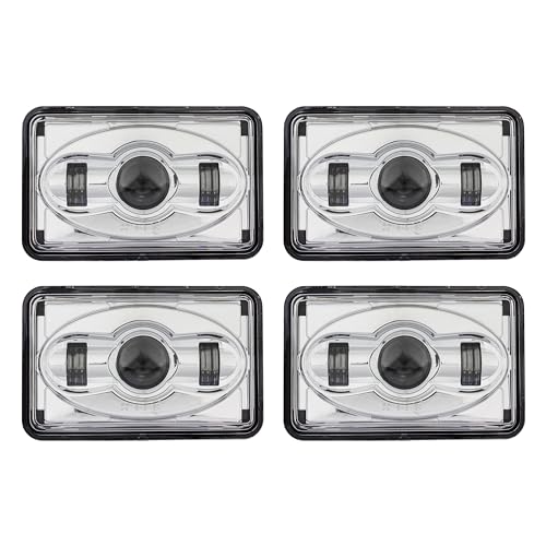 Eagle Lights 4600 Series 4 x 6 (100mm x 165mm) 2A1 Low Beam and 1A1 High Beam LED Headlights - 4 Pack (H4651 H4652 H4656 H4666 H6545)