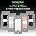 Enbrighten Z-Wave Smart Motion Sensor Light Indoor, On/Off, Vacancy/Occupancy Sensor, Includes White & Almond, Zwave Hub Required, Works with SmartThings, Wink, & Alexa, Smart Light Switch, 26931