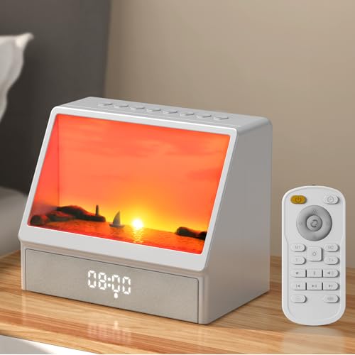 Sunrise Alarm Clock for Heavy Sleepers with White Noise Machine,