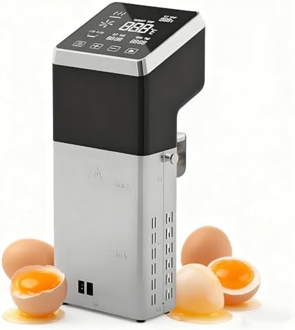 Sous Vide Machine, 1600W, Sous Vide Cooker, Stainless Precision Immersion Circulator Device, for Vacuum-Sealed Meat or Vegetables