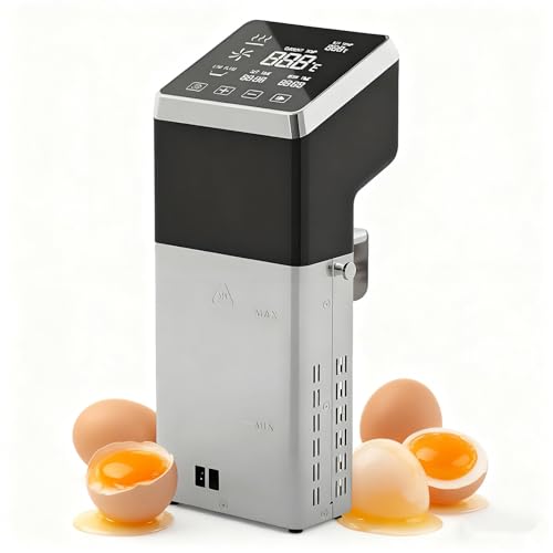 GESAIDES Catering Circulador de Inmersión Sous Vide Al Vacío Cocedor Portátil (Potencia: 1.600 W, Temperatura: 0-99 °C, Temporizador: 0 min - 99 h), para Fiestas, Comidas Navideñas