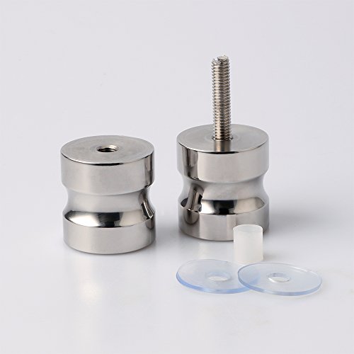 SAYAYO Türgriffe Innentüren, Türklinke Edelstahl Duschtürknopf Duschtürgriffe Einlochiger Glastürgriff für Duschraumschrank, EL5000