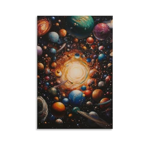 Cuadro en lienzo de galaxia para solucionar paredes vacías en salas de estar y habitaciones