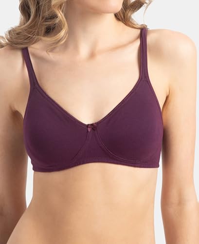Image of Jockey 1722 Women Wirefree Non Padded Super Combed Cotton Elastane Stretch Medium Coverage Everyday Bra with Concealed Shaper Panel