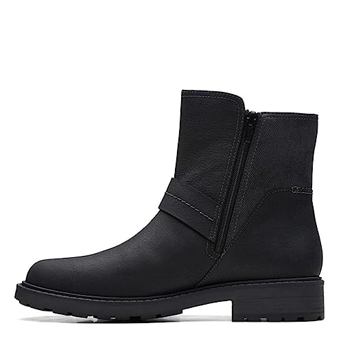 Clarks Clarks Collection Women's Opal Rose Mid Calf Boot, Black Leather, 6 Medium US