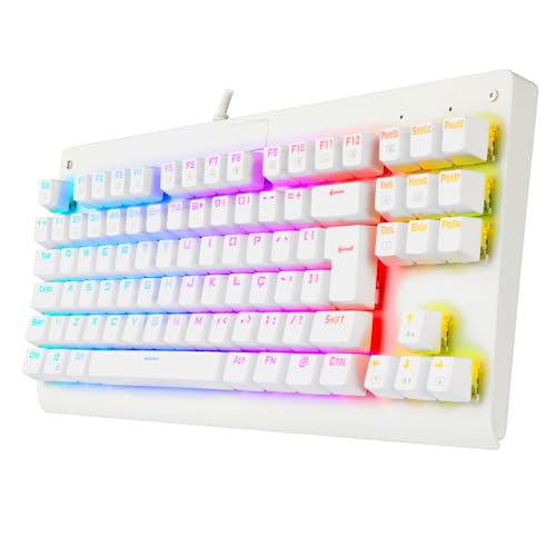 Teclado Mecanico Dark Avenger Rgb Branco Switch Marrom (K568W-Rgb)