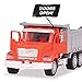 Driven by Battat – 7-Inch Dump Truck Toy with Lights & Sounds, Movable Parts, Construction Vehicle for Boys & Girls, Durable Design, Realistic Details, Gift 3+ Years Toy for Kids