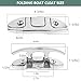 BALAVA Boat Cleats 4-3/4inch,316 Stainless Steel Folding Boat Dock Cleats,Flip Up Dock Cleat Rope Cleat for Boat,Yacht,Decks,Dock Line Mooring,Fasteners Included (2Pack)