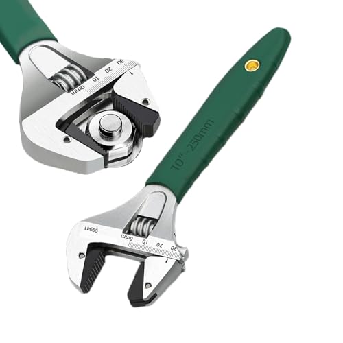 Steel Wrench, Shower Wrench | Scale Marked Cable Gland Wrench,Large Opening Tube Wrench, Scaled Carbon Steel for Repair