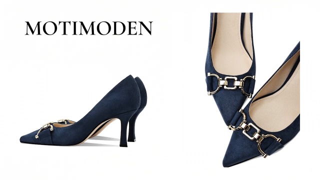 Amazon.com | MOTIMODEN Women's Closed Toe High Heels Dress Pointed
