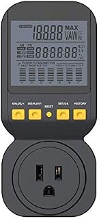 Electricity Usage Monitor by Spartan Power Energy Watt Meter with 15A Outlet, 1800