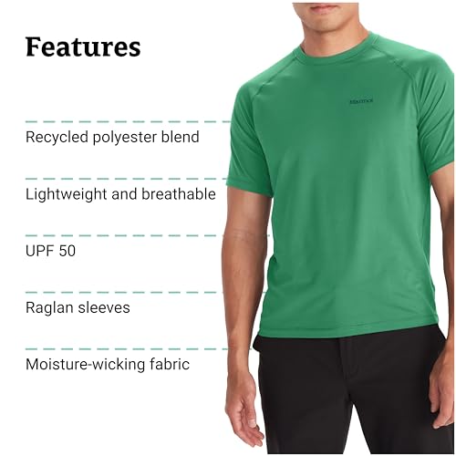 Image of MARMOT Men's Windridge Moisture-Wicking, Eco-Friendly, Breathable, UPF Short Sleeve Shirt