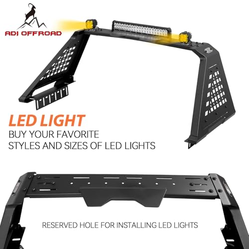 Image of Sport Roll Bar with Molle Panels for Pickup Truck | F-150, F-250, F-350, Silverado Sierra Ram 1500 2500, Tundra, Titan XD | No Drilling Complete Bolt-On Installation