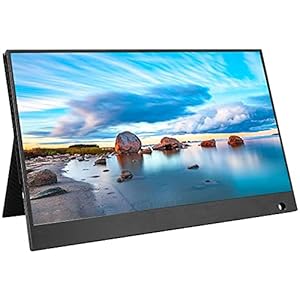 15.6 Inch Portable Monitor 1920 × 1080 Full HD IPS-scherm Display, Type-C USB-interface computerscherm, voor laptop PC…