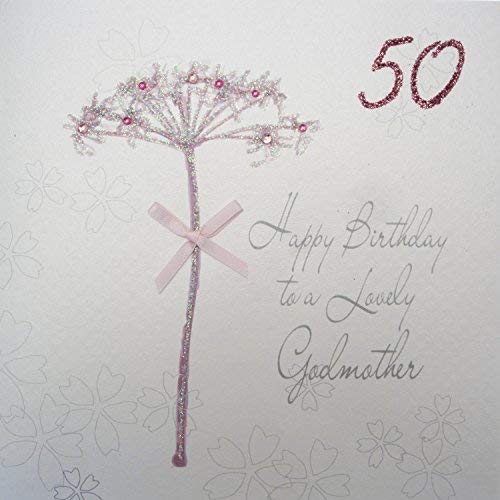 Handgemachte Geburtstagskarte „Happy Birthday To A Lovely Mother-in-Law“ – 80. Geburtstag, Pusteblumen-Motiv, 16 X 16 Cm