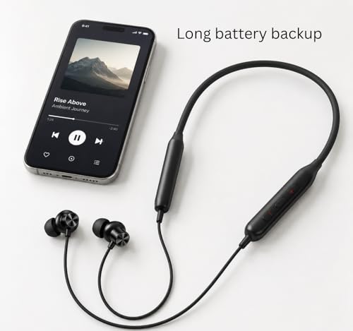 Image of for OnePlus Bullets Wireless Z3 in-Ear Neckband with 12.4mm Drivers, 3D Spatial Audio,10 mins Charge for 27 hrs Playback, AI Call Noise Cancellation, 4 EQ preset, Dynamic bass Enhancement