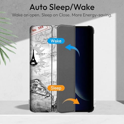 Image of Robustrion Cover for OnePlus Pad Go 2 12.1 inch Cover Case, Trifold Cover Case for OnePlus Go 2 Tablet Cover [Auto Sleep Wake Support] - Eiffel