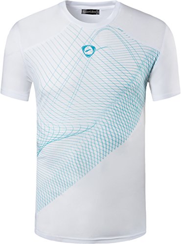 Sportides Big Boy's Quick Dry Active Sport Short Sleeve Breathable Tshirts T-Shirts Tees Tops Lbs703 White Xl #TOP1