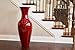 Green Floral Crafts Classic Bamboo Floor Vase 36-Inch - Tall Vase Handmade Home Decor for Dried Flowers Branches Fillers Elegant Look for Any Dining Room & Living Room (Mahogany Red)