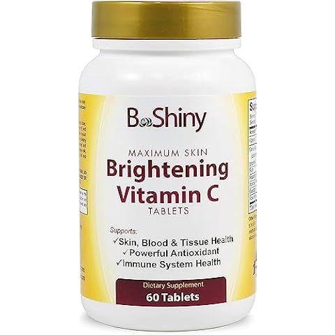 Vitamin C Complex 1000 mg Tablets for Skin Lightening Brightening Antioxidant with Rose Hips and Bioflavinoids Immune Support Supplement Healthy Aging Builds Energy and Overall Well Being Cover