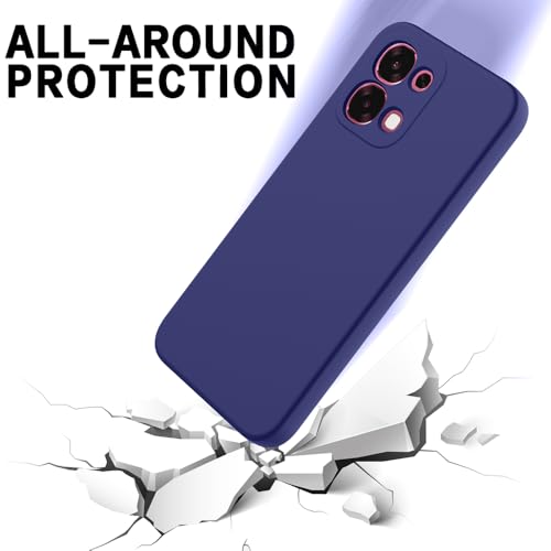 Image of Back Cover for Oppo F31 5G | Full Camera Protection | Premium Liquid Silicon Case | Flexible Bumper Case for Oppo F31 5G (Dark Blue)