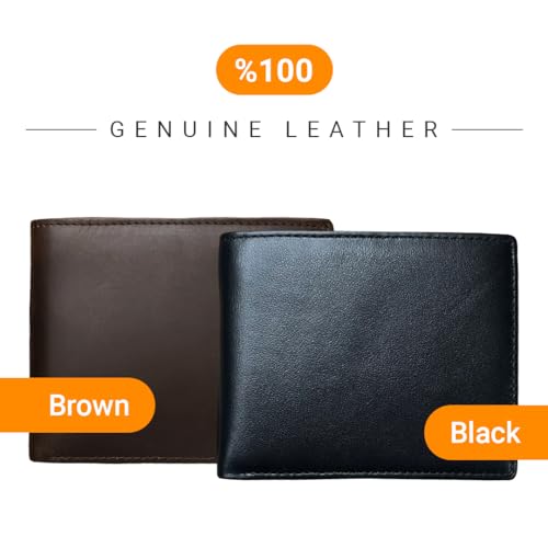 Custom Wallets for Men, Leather Wallets with Engraved Name, Personalized Gifts for Dad, Husband, Son, Boyfriend, Grandpa, Fathers Day Gift, Christmas Gifts, Valentines Day Gifts - Image 5