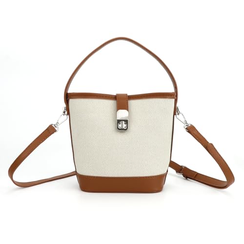 Crossbody Bag Purses for Women Small Bucket Bag with Adjustable Strap Mini Cross Body Purse Leather Shoulder Bag and Handbag