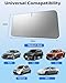 [2025 Upgrade] DMJN Windshield Sun Shade Car, [100% Sun Bolck & UV Reflective] Keep Car Cool & Interior Protection Sunshade, Flexible & Durable Sun Visor Universal Fit Medium