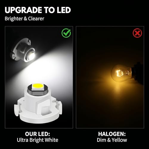 10 Lámparas LED T4.2 para auto, blancas miniatura 4