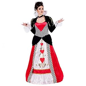 Fun Shack Disfraz Reina de Corazones Mujer, Disfraz Halloween Mujer Disponible en Talla XL