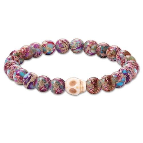 Image of Cross Bracelets for Women, Christian Gifts for Women Stocking Stuffers for Teens Cross Bracelet Imperial Nature Stone Bead Bracelet Confirmation Baptism Gift for Teen Girls Christmas Religious Gift Cathlic Faith Jewelry